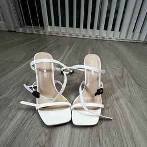 White high heels